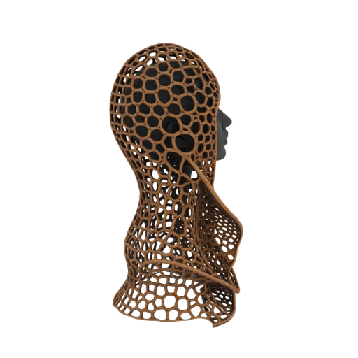 Abstract Honeycomb Hood