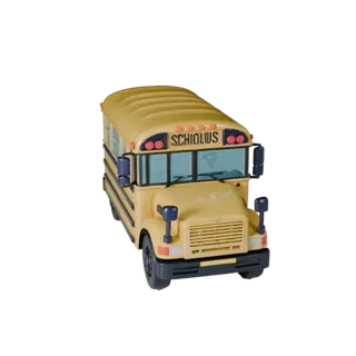 Printable School Bus STL Model - Collectible Display