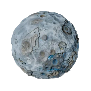 Ice Asteroid Field 3D Studio Render Asset for Film