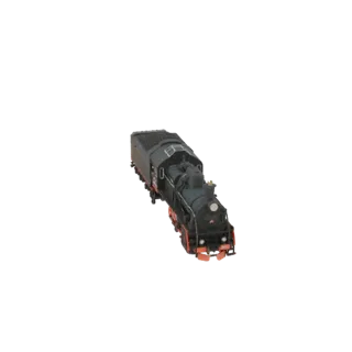 Black Steam Locomotive Model