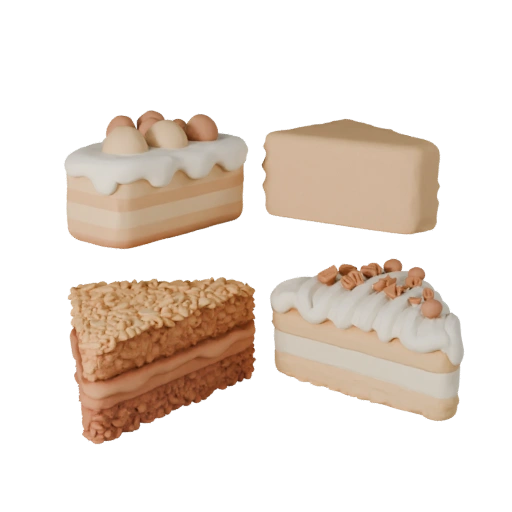 Catalogue 3D Mini Layer Cake pour Magasins en Ligne