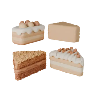 Mini Layer Cake 3D Catalog Asset for Online Stores
