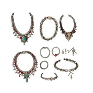 Boho Necklace Set 3D Asset for Casual Game Engines