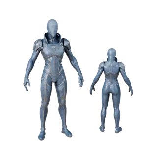 Cyberpunk Cobalt Bard Character Model - Rigged