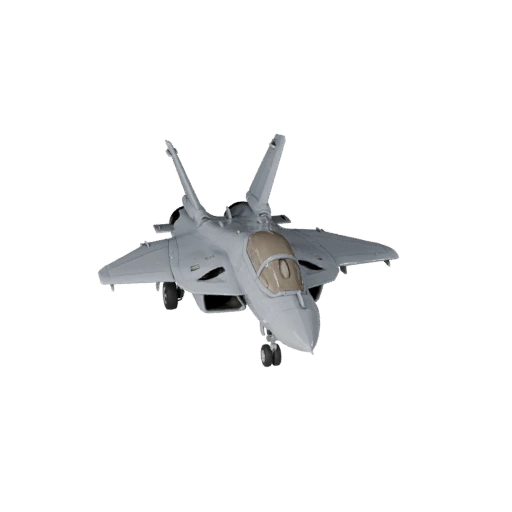 Modelo 3D de Caça a Jato para Blender - Asset Pronto para Renderização