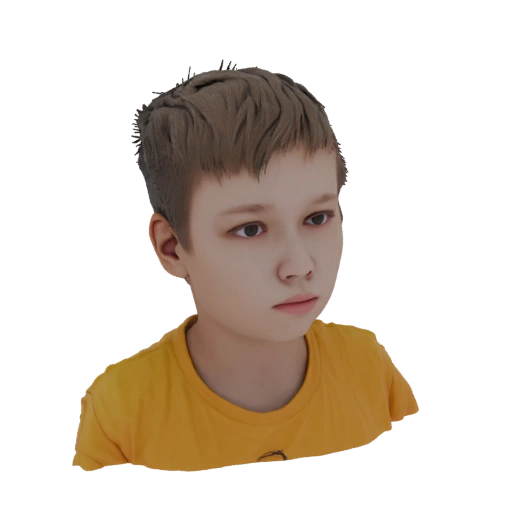 Young Boy Portrait 3D Model