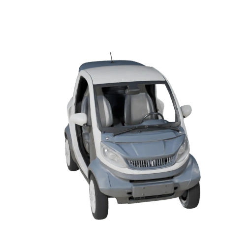 Carro Compacto Pronto para Jogo Modelo 3D para Jogos em Tempo Real - PBR