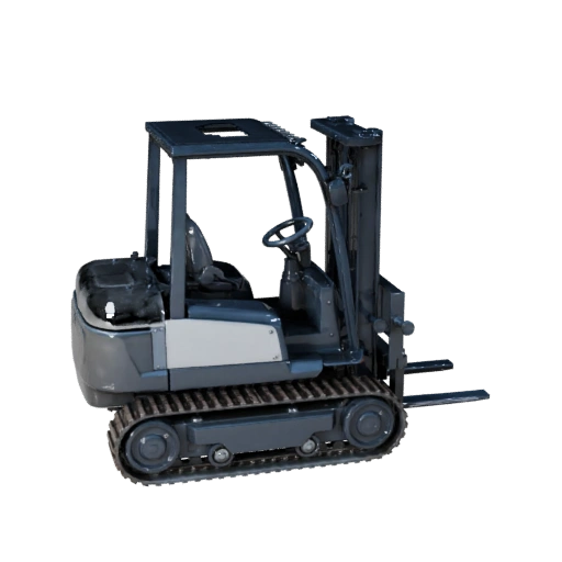 Empilhadeira de Construção Asset 3D em Camadas para Construtores