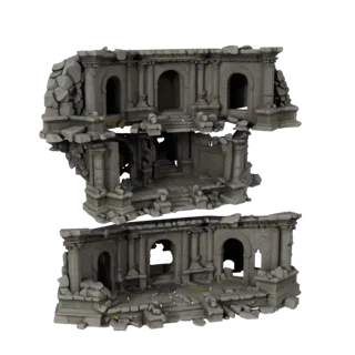 Stylized Ancient Temple Courtyard 3D for Game Levels