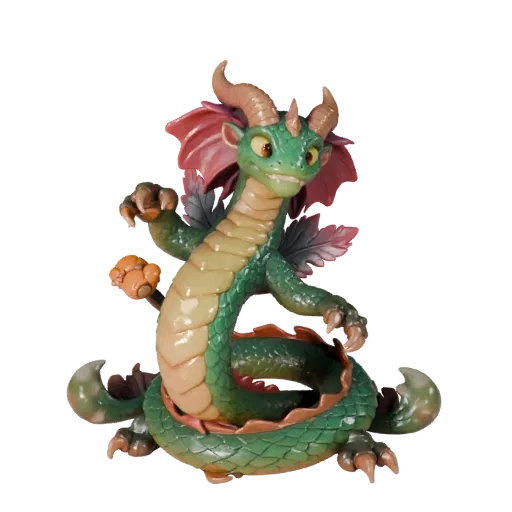Modello 3D Cartoon Hydra, rendering di fauna selvatica vista laterale, asset animale stilizzato con transizioni magiche della