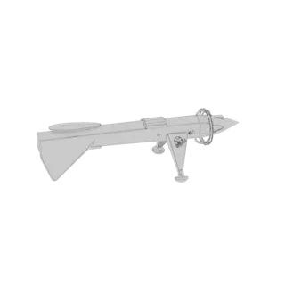 Sci-Fi Tripod Weapon with Energy Ring
