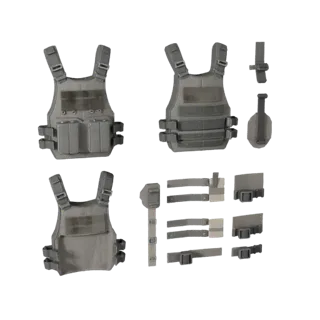 Desert Tactical Vest 3D Print Asset for Studio Use