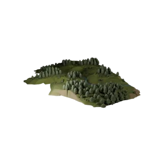 Taiga River Biome Unity Asset Biomes 3D for Game Levels
