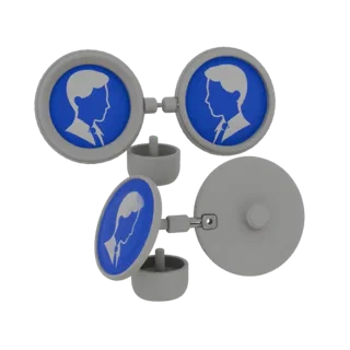 Round Shirt Stud 3D Asset for Studio Display Pages