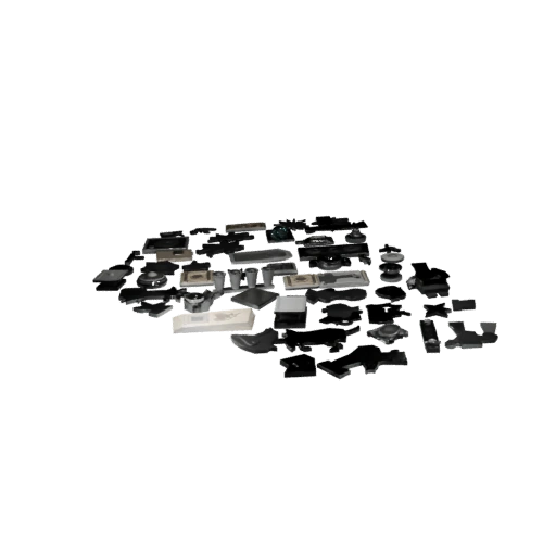 Low Poly Workshop Street Clutter 3D Echtzeit-Asset