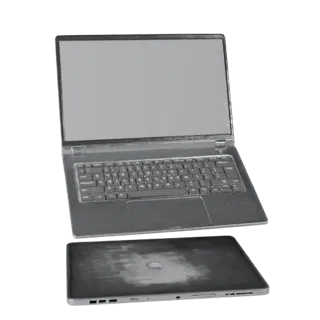 Ultrabook Convertible Notebook 3D Asset for AR Use