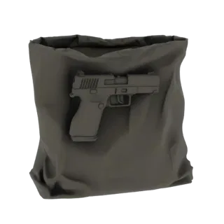 Pistol in Bag 3D Model
