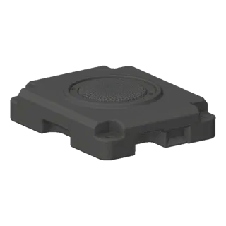 Square Subwoofer Enclosure with Perforated Grille