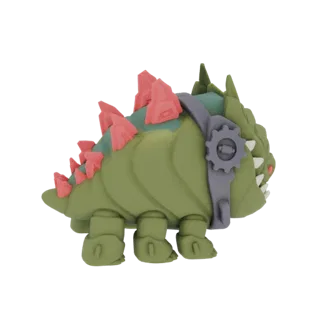 Steampunk Dinosaur Toy with Spikes