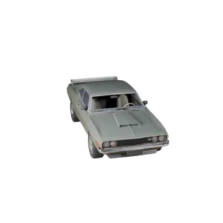 Low Poly Vintage Muscle Car 3D Model for Unity & Unreal