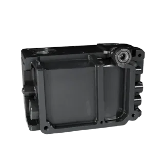 Cast Metal Gearbox Housing 3D Catalog Render Asset