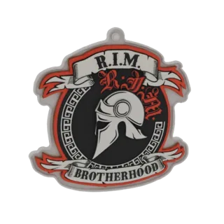 Roman Gladiator Helmet Brotherhood Emblem 3D Model