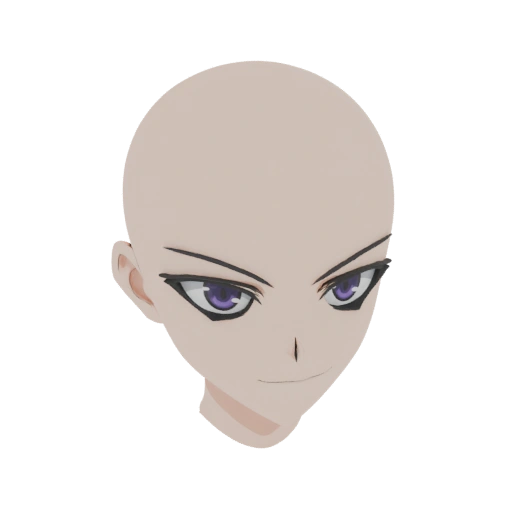 Anime Girl Head Base