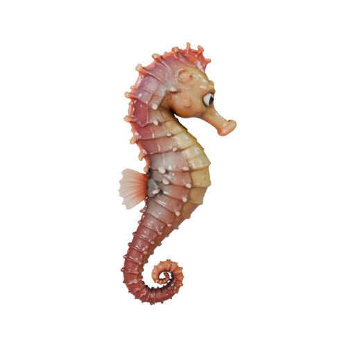 Modello 3D Cavalluccio Marino Cartone Animato - Asset Stilizzato per Animazione | PBR