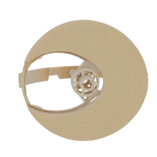 Pales de ventilateur beige crémeux avec moyeu central