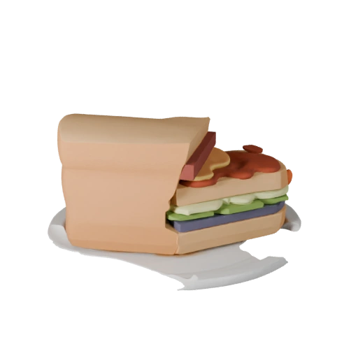 Modello 3D Sandwich pronto per Unity per motori in tempo reale