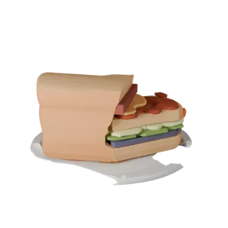 Unity Ready Sandwich 3D Model for Realtime Engines