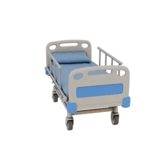 Emergency Hospital Bed 3D Asset for Studio Renders