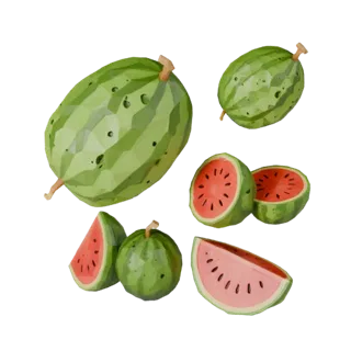 Watermelon 3D Asset for Unity and Realtime Engines