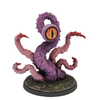 Purple Tentacle Monster with Large Eye Miniature