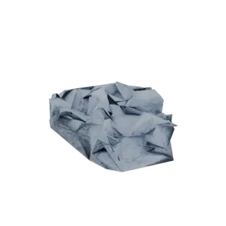 Crumbled Ice Block 3D Model