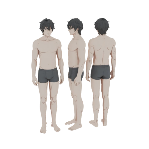 Male Base Mesh 3D Model