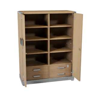 Industrial Bookshelf 3D Layered Asset for Builders