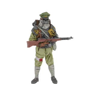 Grim Soldier with Rifle 3D Model