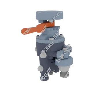 Industrial Ball Valve with Orange Lever