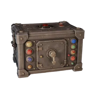 Detailed Dungeon Switch Box 3D Studio Render Asset