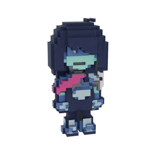 Kris (Deltarune) Voxel 3D Model