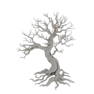 Twisted Ancient Tree 3D Model