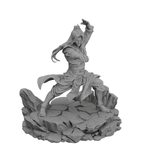 Martial Artist Warrior 3D Model