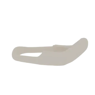 Minimalist Beige Curved Shelf Bracket