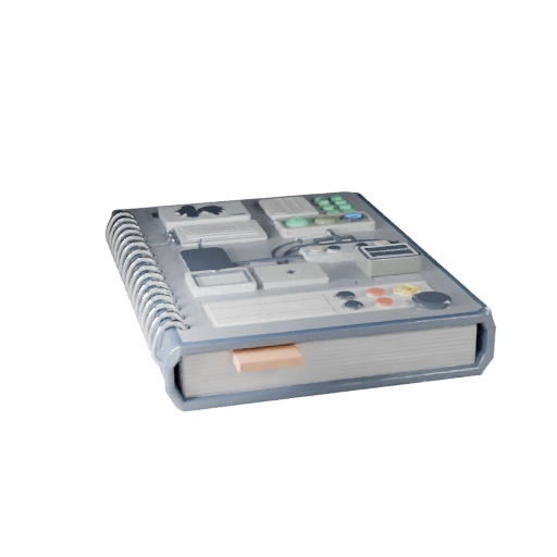 Notebook para Home Office 3D em Tempo Real para Motores