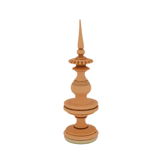 Ornate Wooden Chess Piece - Queen