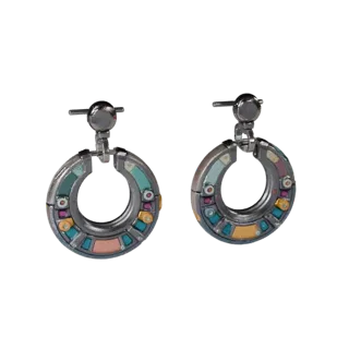Stud Hoop Earrings 3D Game Asset for Casual Levels