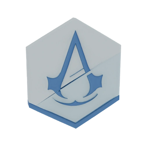 Assassin's Creed Unity Logo Hexagonal Prism