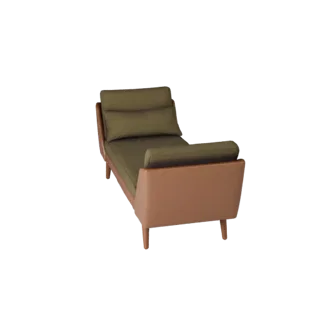 Mid Century Chaise Lounge Unreal Engine 3D Asset for Games