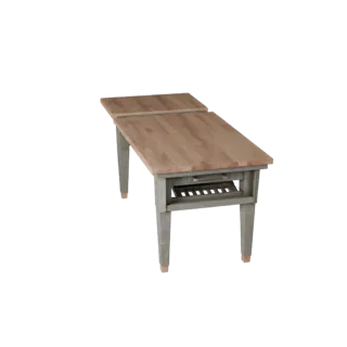 Extendable Dining Table 3D Studio Asset for Cinema